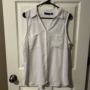Apt 9 white button up blouse